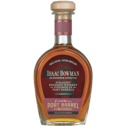 Isaac Bowman Straight Bourbon Whiskey Port Barrel 46 abv