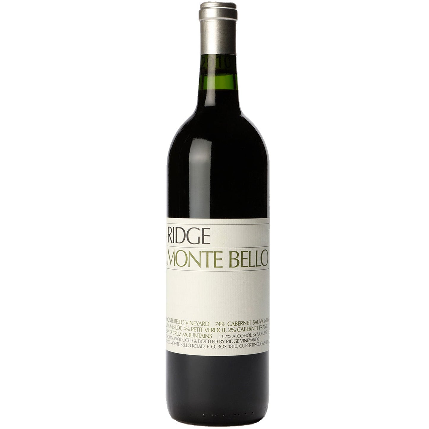 Ridge: Santa Cruz Mountains, California Cabernet Sauvignon Monte Bello 2019